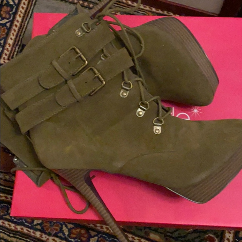 Suede booties